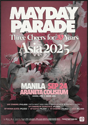 MAYDAY PARADE THREE CHEERS FOR 20 YEARS LIVE IN MANILA